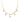 Gold Louis Vuitton Gold Plated Charmy Pearl Necklace