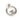 Silver Chanel CC Brass Strass Push Back Earrings