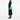 Blue Prada Vitello Daino Side Zip Twin Pocket Open Convertible Tote Satchel - Designer Revival