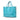 Blue Prada Vitello Daino Side Zip Twin Pocket Open Convertible Tote Satchel - Designer Revival