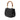 Black Gucci Grained Calfskin Bamboo Night Satchel