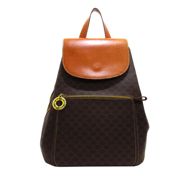 Brown Celine Macadam Backpack - Designer Revival