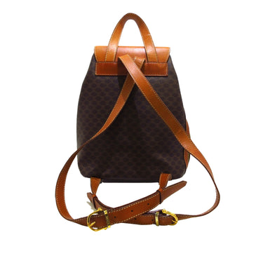 Brown Celine Macadam Backpack - Designer Revival