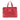 Red Gucci Leather Bamboo Tassel Satchel