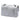 Silver Chanel Small Classic Chevron Metallic Crumpled Calfskin Double Flap Shoulder Bag