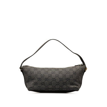 Black Gucci GG Denim Boat Shoulder Bag - Designer Revival
