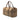 Brown Burberry Vintage Check Canvas Boston Bag