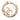Gold Chanel CC Gold Plated Strass Round Pin Brooch