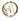 Gold Chanel CC Gold Plated Strass Round Pin Brooch