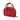 Red Gucci Mini Suede Bamboo Satchel