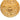 Gold Chanel CC Gold Plated Swirl Medallion Brooch