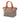 Beige Prada Canvas Canapa Logo Bow Satchel