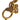 Gold Chanel CC Gold Plated Cambon Medallion Necklace