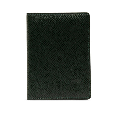 Green Louis Vuitton Taiga Business Card Holder