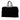 Black Saint Laurent Shearling Travel Bag