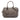 Gray Burberry Small Grained Leather Heritage Gladstone Satchel