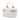 White Chanel Mini Caviar Chain Zip Around Vanity Case Satchel
