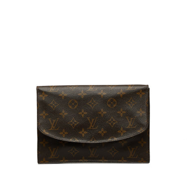 Brown Louis Vuitton Monogram Pochette Rabat 23 Clutch Bag