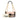 Pink Fendi Bicolor Leather Chain Midi Baguette Shoulder Bag - Designer Revival