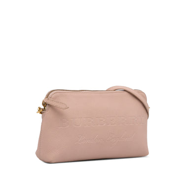 Pink Burberry Leather Crossbody Bag