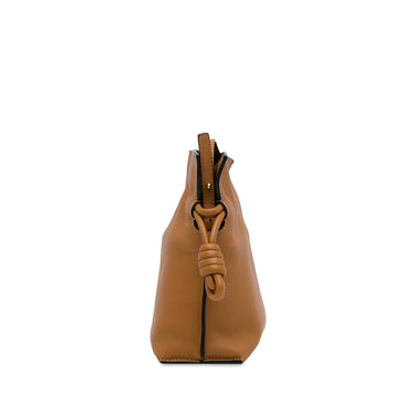 Brown LOEWE Mini Flamenco Knot Crossbody Bag - Designer Revival
