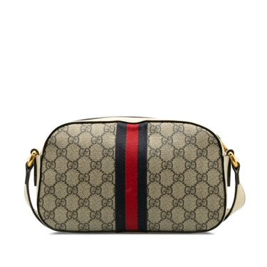 Brown Gucci GG Supreme Web Ophidia Crossbody Bag - Designer Revival
