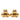 Gold Chanel CC Gold Plated Spheres Clip On Earrings