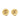 Gold Chanel Gold Plated CC Round Clip-on Earrings