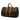 Brown Louis Vuitton Monogram Keepall 55 Travel Bag