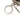 Silver Louis Vuitton Brass Damier Porte Cles Address Bag Charm and Key Holder