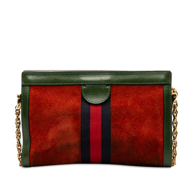 Red Gucci Small Ophidia Web Chain Crossbody