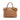 Brown Prada Vitello Phenix Zip Top Convertible Tote Satchel