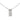 Silver Gucci Sterling Silver Logo Plate Pendant Necklace