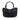 Black Prada Vitello Daino Trimmed Tessuto Handbag