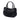 Black Prada Vitello Daino Trimmed Tessuto Handbag