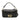 Black Fendi Zucca Embossed Leather Baguette Satchel