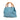 Blue Gucci Small Calfskin Bamboo Shopper Satchel