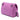 Purple Bottega Veneta Mini Nappa Intrecciato Expandable Chain Flap Crossbody