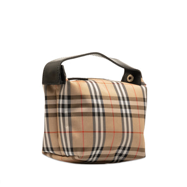 Brown Burberry Mini House Check Handbag