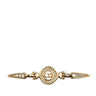 Gold Dior Dior Logo Gold-Tone Rhinestone Brooch - Designer Revival