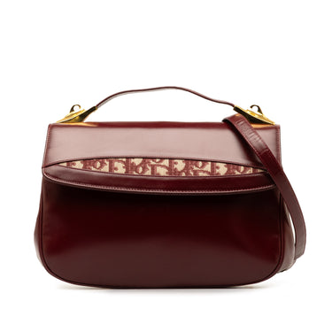 Red Dior Leather Oblique Satchel