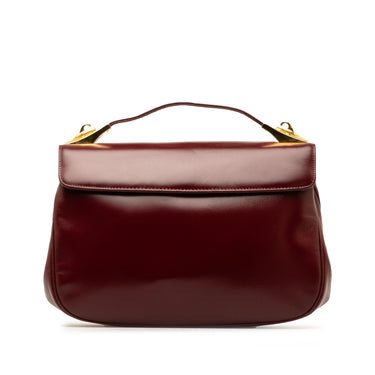 Red Dior Leather Oblique Satchel - Designer Revival