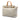 Beige Prada Raffia Lino Fringe Shopping Tote Satchel