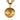 Gold Chanel CC Gold Plated Round Pendant Necklace