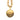 Gold Chanel CC Gold Plated Round Pendant Necklace