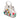 White Fendi Micro Studded Calfskin Peekaboo Iconic Satchel