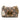 Brown Gucci Small GG Supreme Berry Padlock Crossbody - Designer Revival