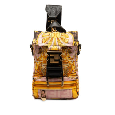 Pink Versace x Versace Mini Fendiness Convertible Backpack - Designer Revival