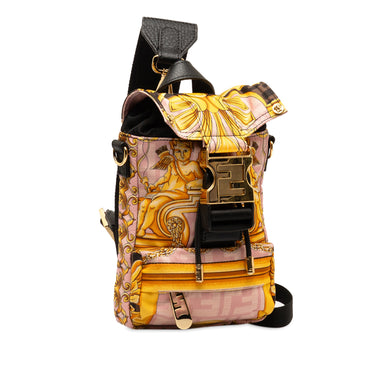 Pink Versace x Versace Mini Fendiness Convertible Backpack - Designer Revival