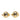 Gold Chanel Gold Plated CC Button Clip On Earrings